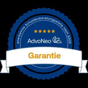 AdvoNeo Siegel anerkannte Beratungsstelle nach §305 InsO